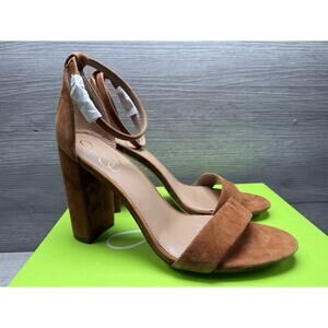 Sam Edelman Yaro Frontier Brown Block Heel Ankle Strap Open Toe Heeled 9.5M
